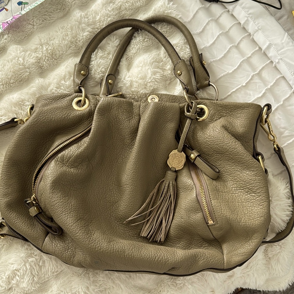 Vince Camuto trendy oversized satchel/ hobo handbag